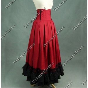 Victorian Steampunk Vintage High-Waisted Skirt
